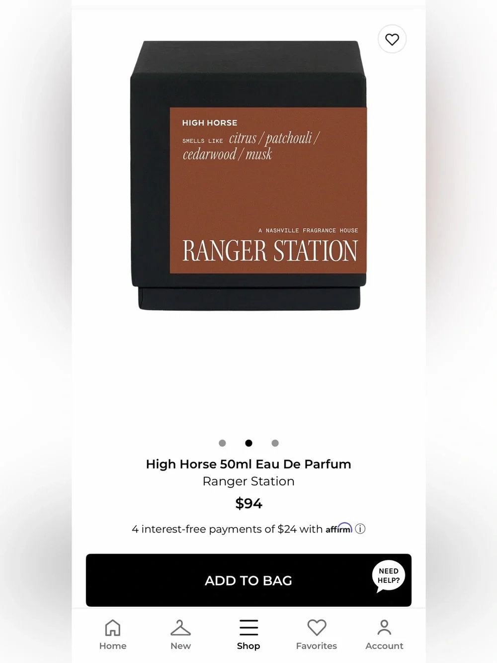 RANGER STATION High Horse 50ml
